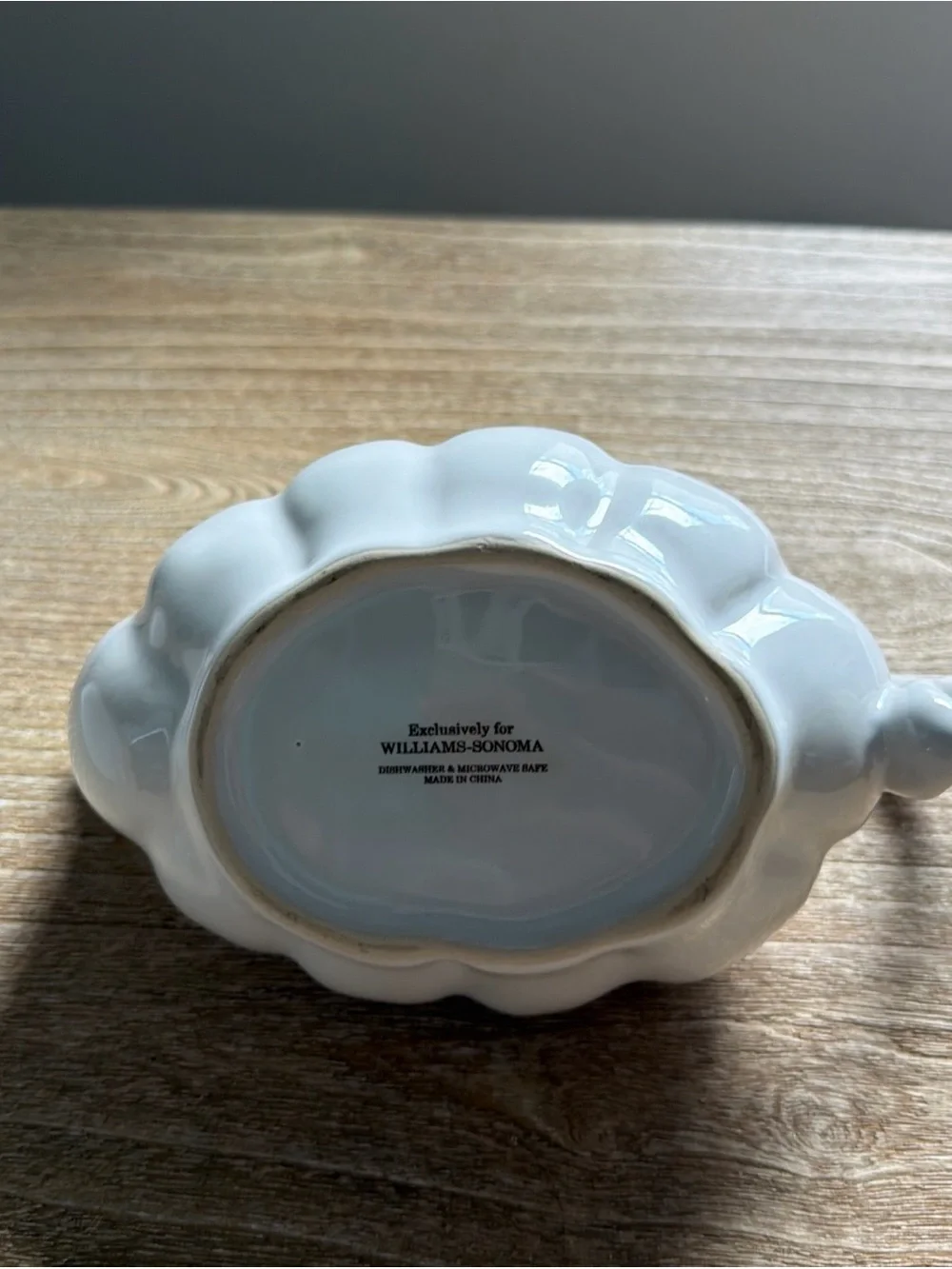 Williams Sonoma Figural Pumpkin Stoneware Gravy Boat
